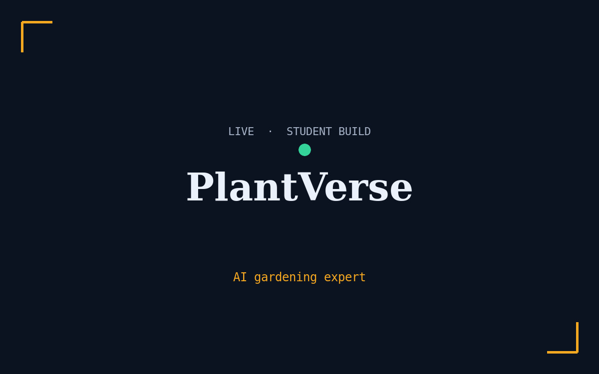 PlantVerse — an AI gardening assistant built by Fahim Mahmud
