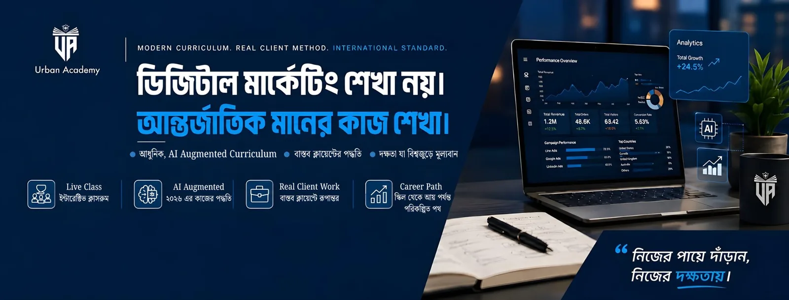 Urban Academy AI & Advanced Digital Marketing course cover.