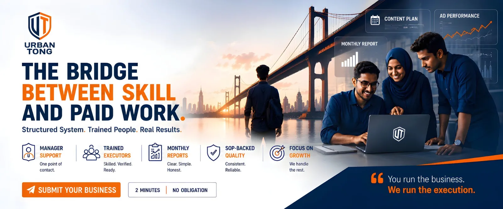 Urban Tong — the bridge between skill and paid work.